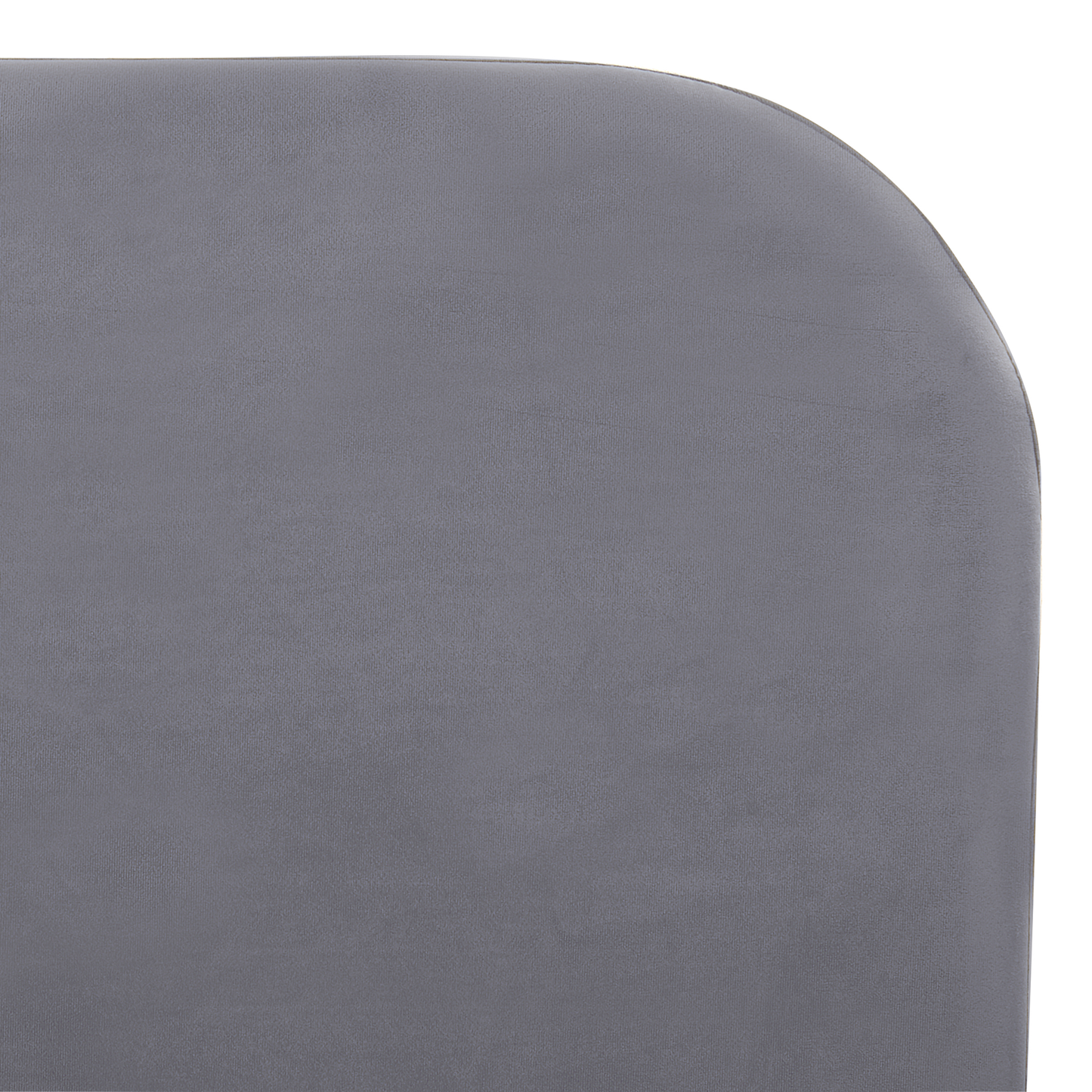 Bett mit Lattenrost Samtstoff FLAYAT 180 x 200 cm Grau