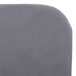 Bett mit Lattenrost Samtstoff FLAYAT 180 x 200 cm Grau