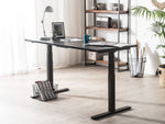 Schreibtisch schwarz 130 x 72 cm elektrisch höhenverstellbar DESTIN II