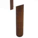 Sideboard weiss / dunkler Holzfarbton 2 Schränke 2 Schubladen MADERA