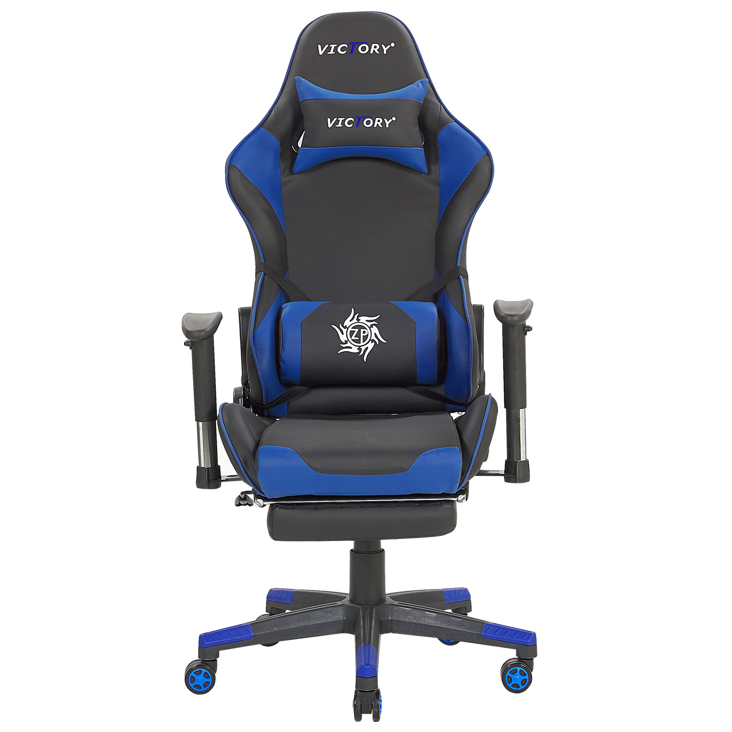 Gaming Stuhl drehbar VICTORY Kunstleder Blau