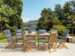Sitzauflagen 8er Set MAUI 40 x 54 cm Blau