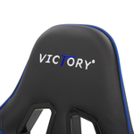Gaming Stuhl drehbar VICTORY Kunstleder Blau