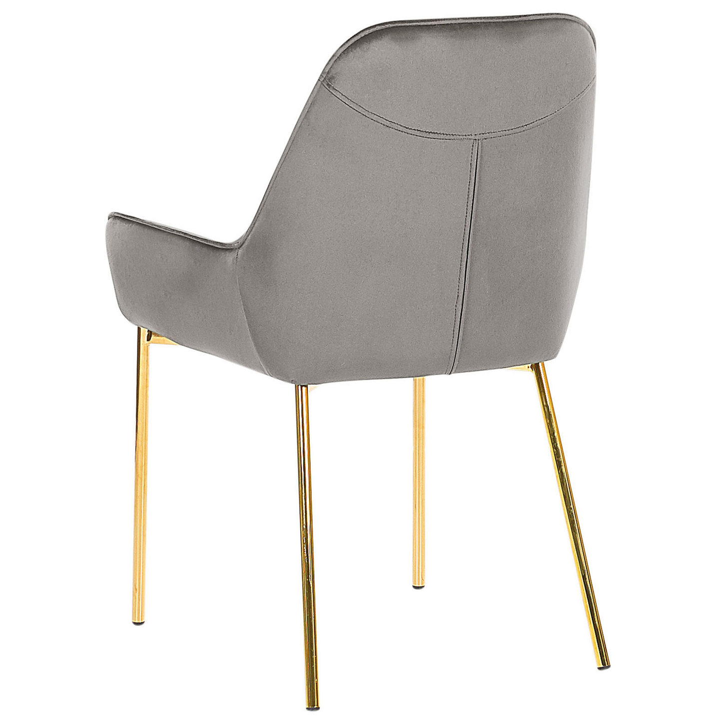 Esszimmerstuhl 2er Set LOVERNA Samtstoff Grau