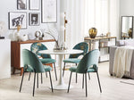 Esszimmerstuhl 2er Set COVELO Samtstoff Mintgrün