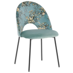 Esszimmerstuhl 2er Set COVELO Samtstoff Mintgrün