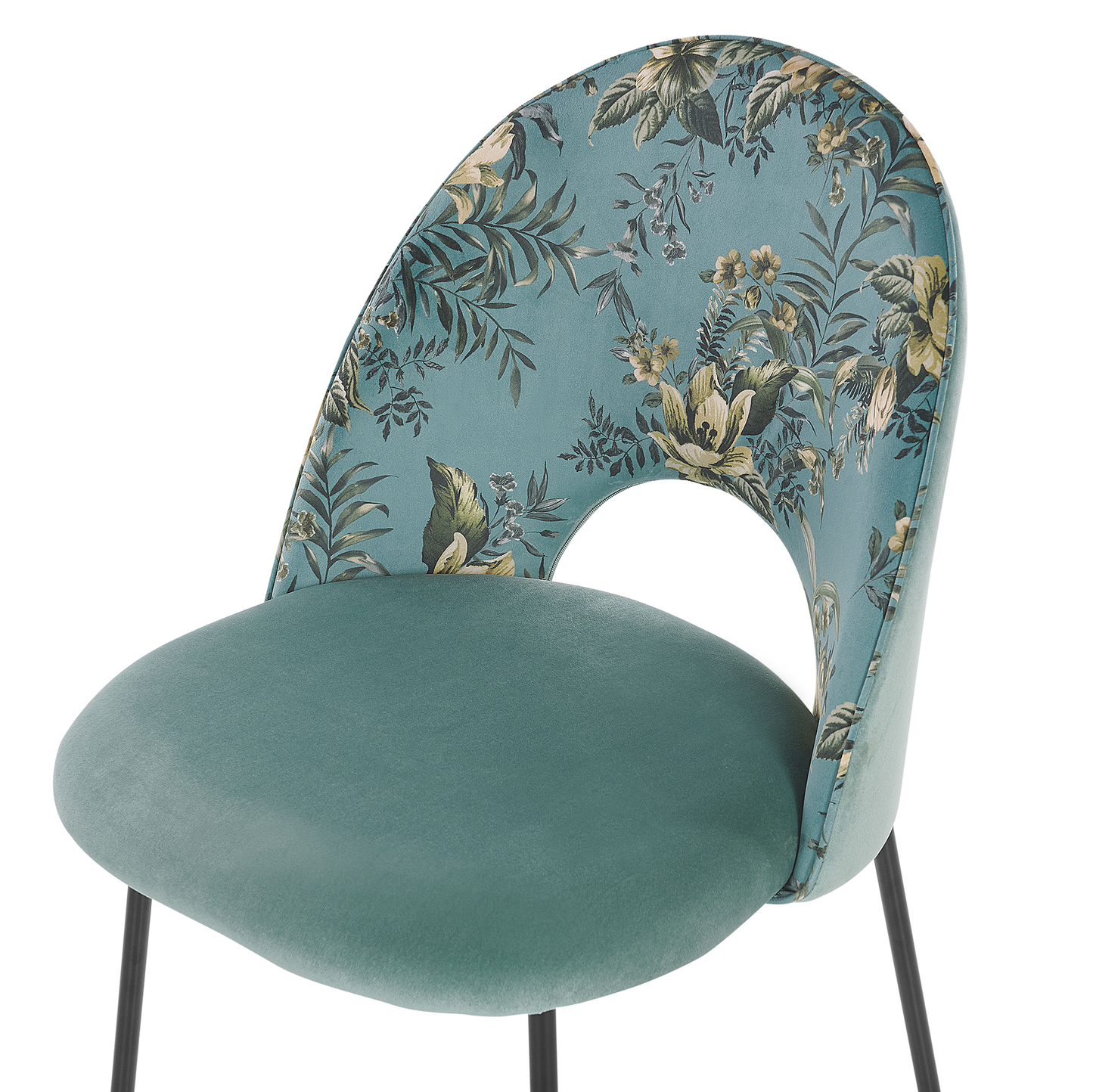 Esszimmerstuhl 2er Set COVELO Samtstoff Mintgrün