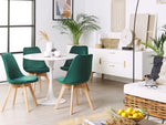 Esszimmerstuhl 2er Set Samtstoff Grün DAKOTA II