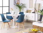 Esszimmerstuhl 2er Set DAKOTA II Samtstoff Blau
