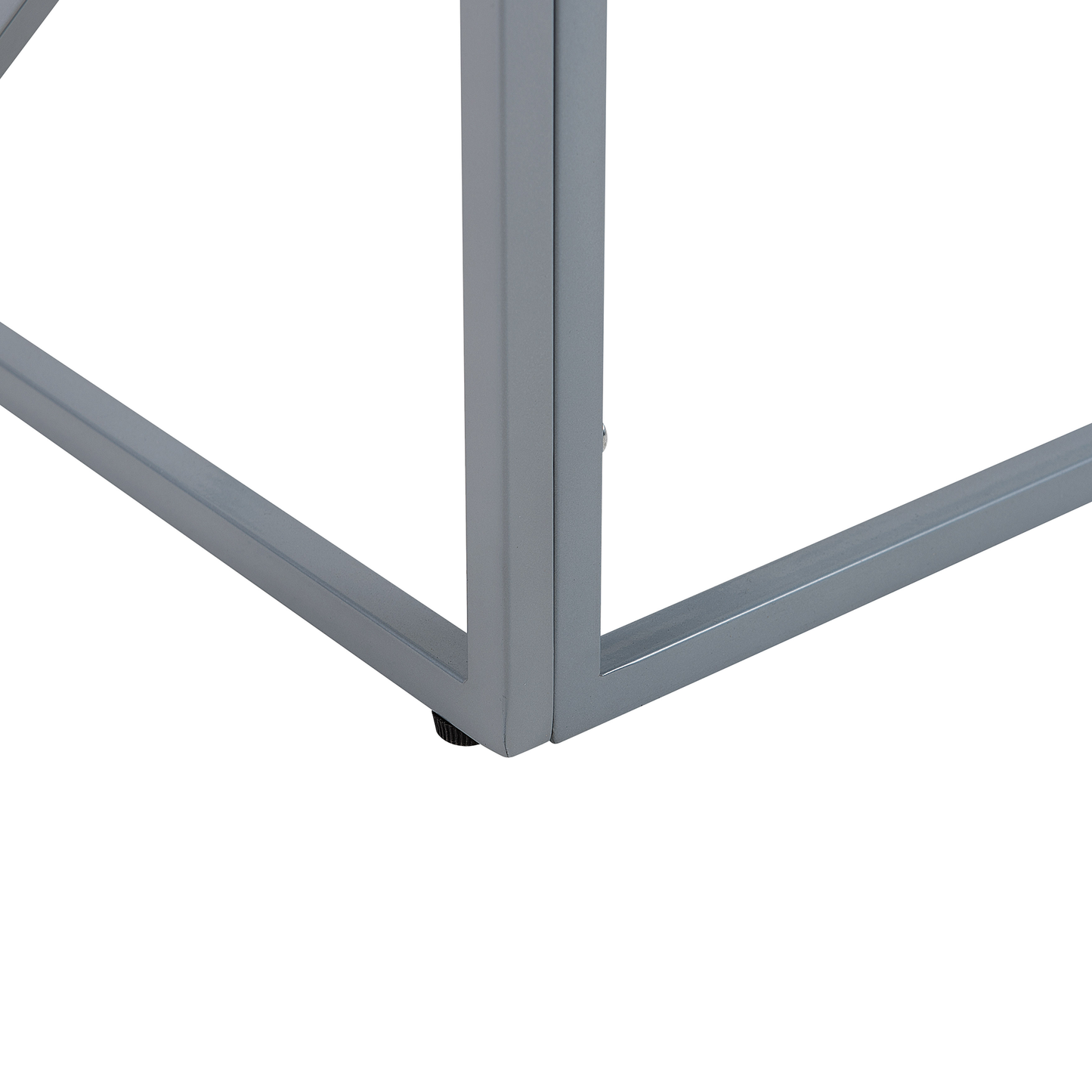 Couchtisch Glas silber rechteckig 50 x 100 cm ORLAND