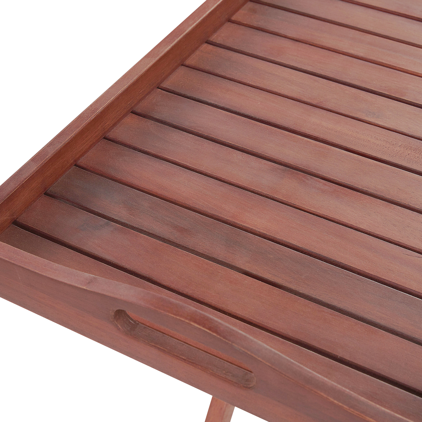 Bistro Set Holz Dunkler Holzfarbton TOSCANA