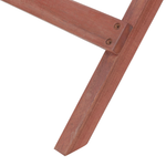 Bistro Set Holz Dunkler Holzfarbton TOSCANA