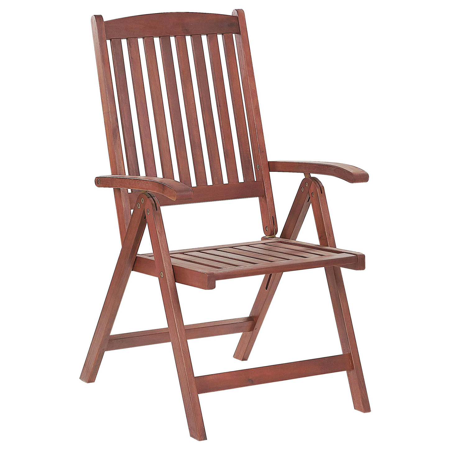 Bistro Set Holz Dunkler Holzfarbton TOSCANA