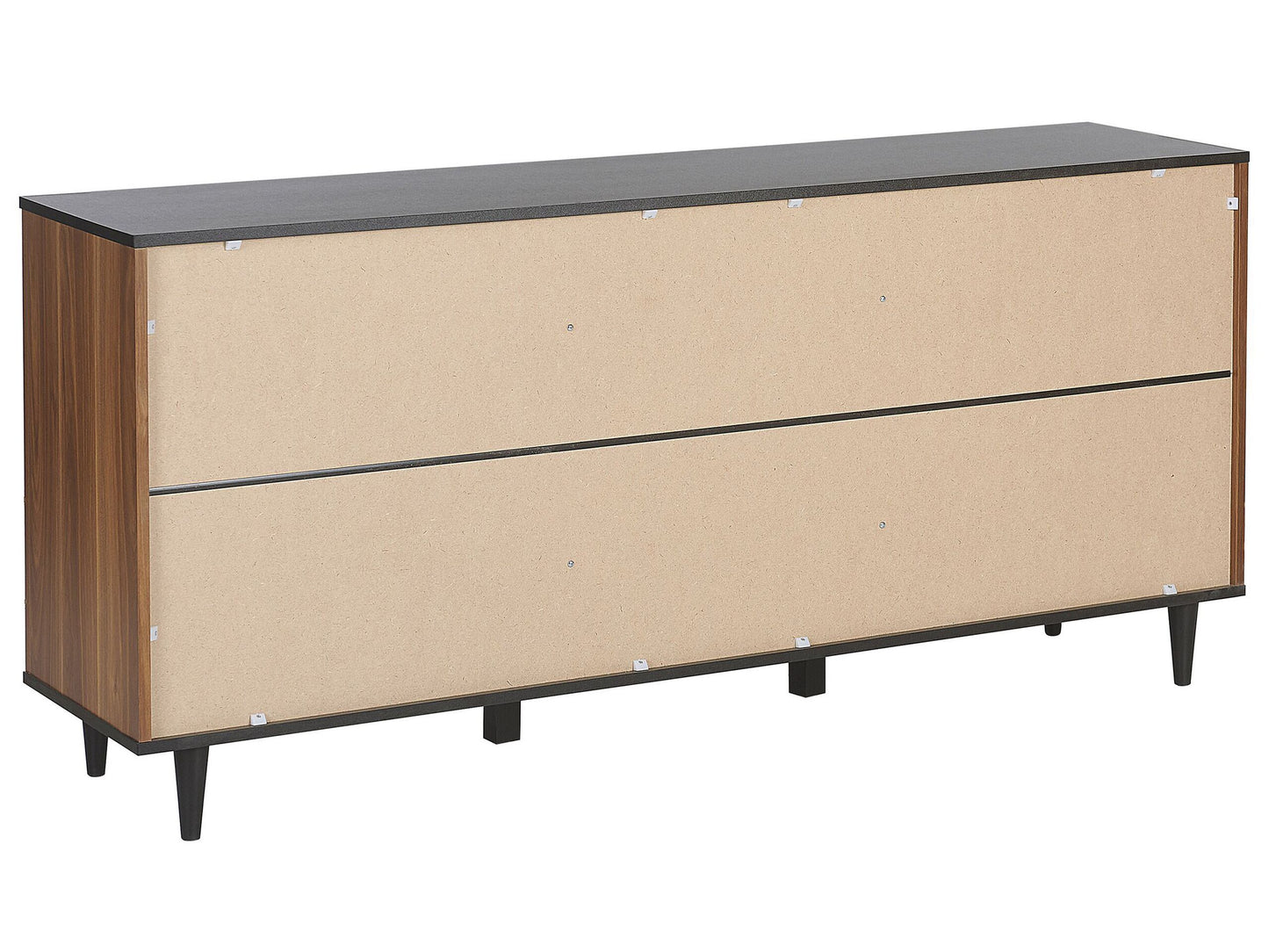 Sideboard mit 2 Türen KURO 74 cm Schwarz