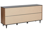 Sideboard mit 2 Türen KURO 74 cm Schwarz