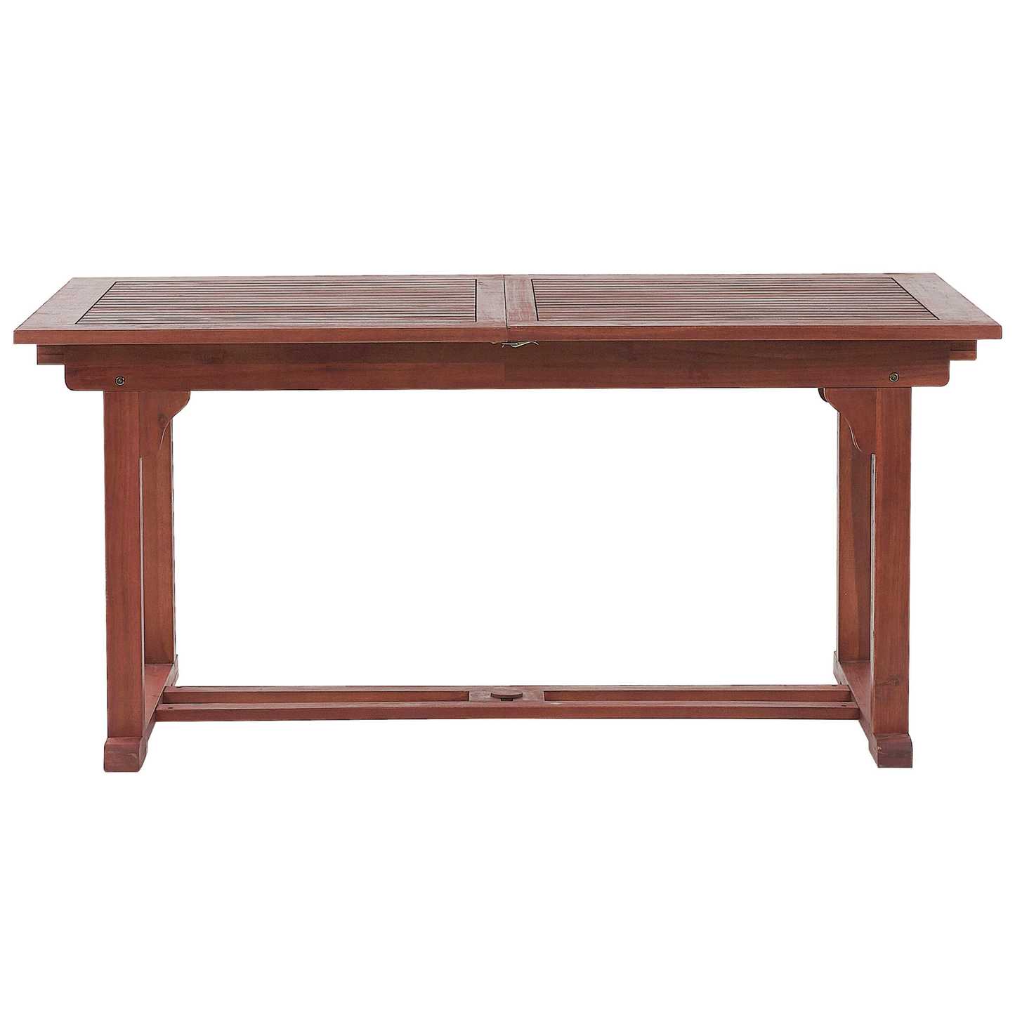 Ausziehbarer Gartentisch TOSCANA 160/220 cm 90 cm Akazienholz Dunkelbraun