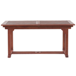 Ausziehbarer Gartentisch TOSCANA 160/220 cm 90 cm Akazienholz Dunkelbraun
