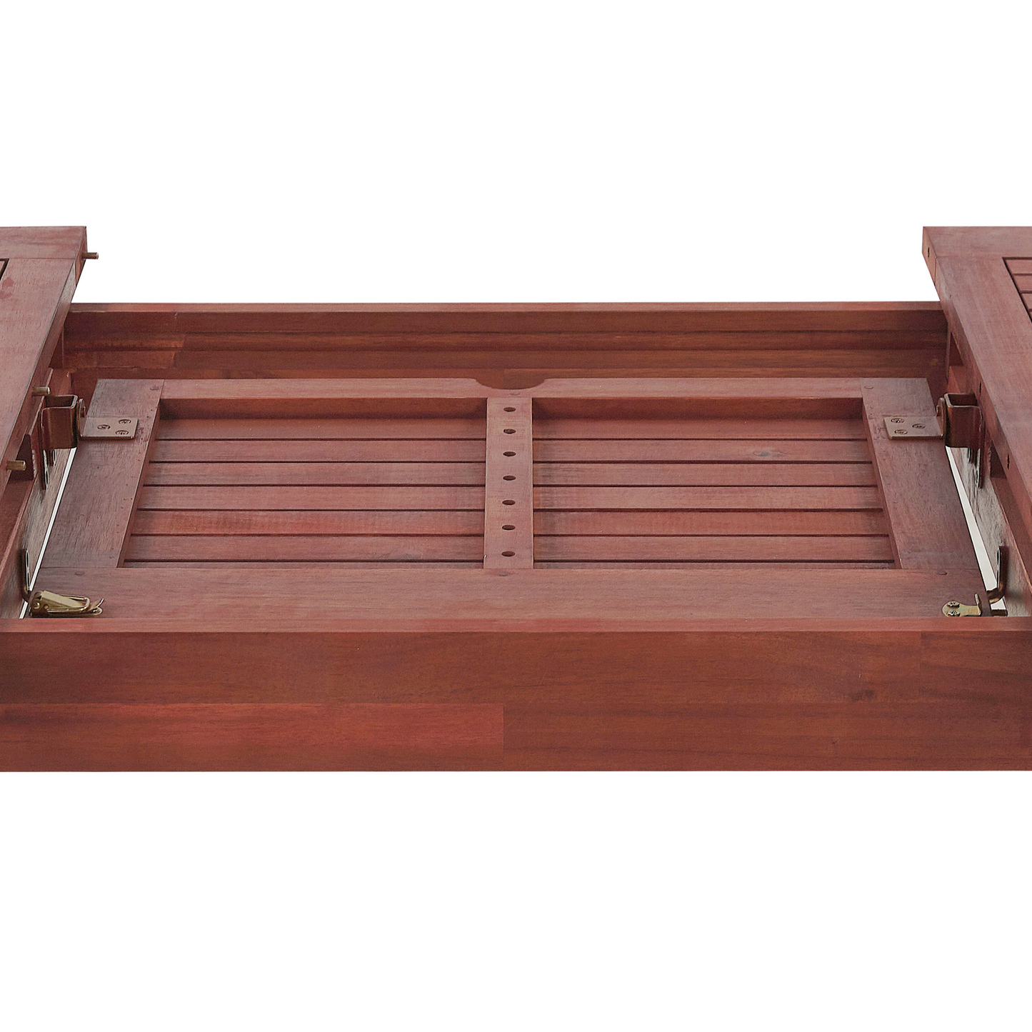 Ausziehbarer Gartentisch TOSCANA 160/220 cm 90 cm Akazienholz Dunkelbraun