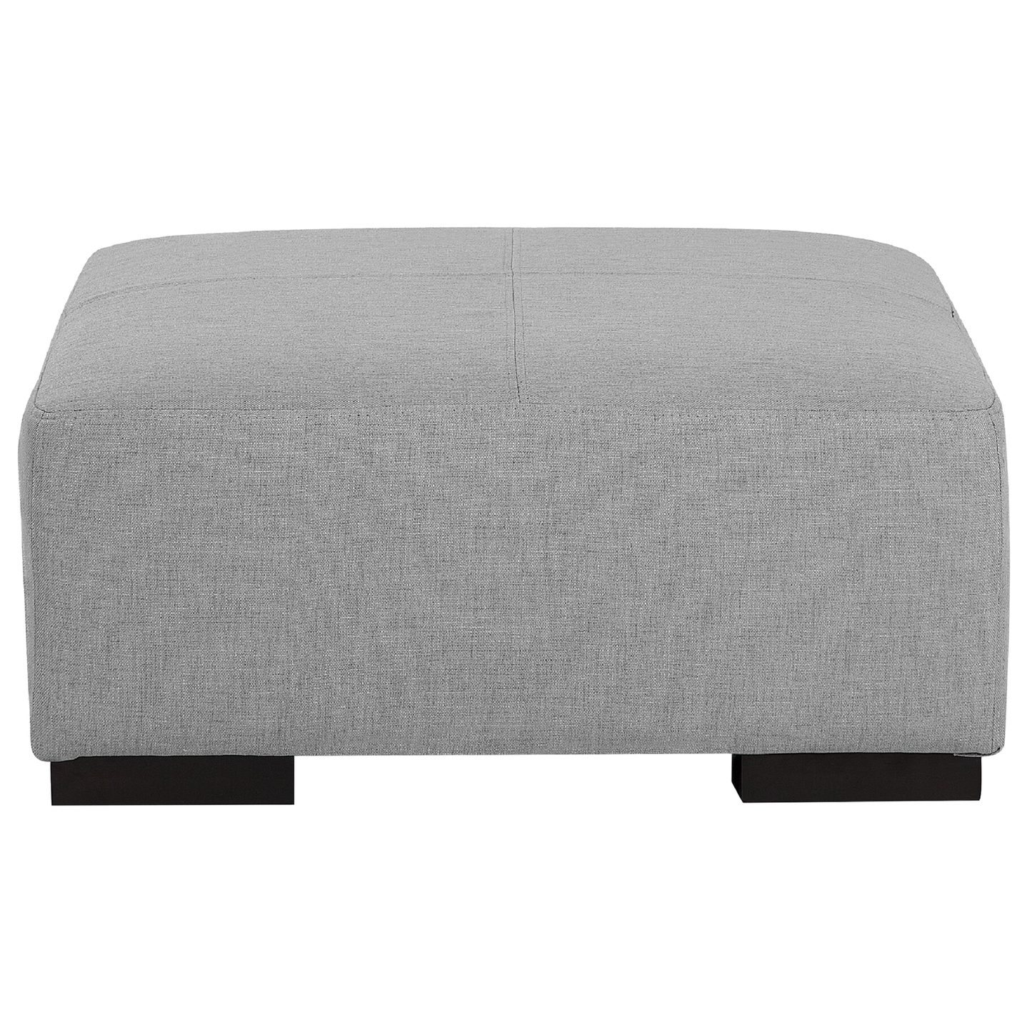 Ottomane grau quadratisch 80 x 80 cm LUNGO