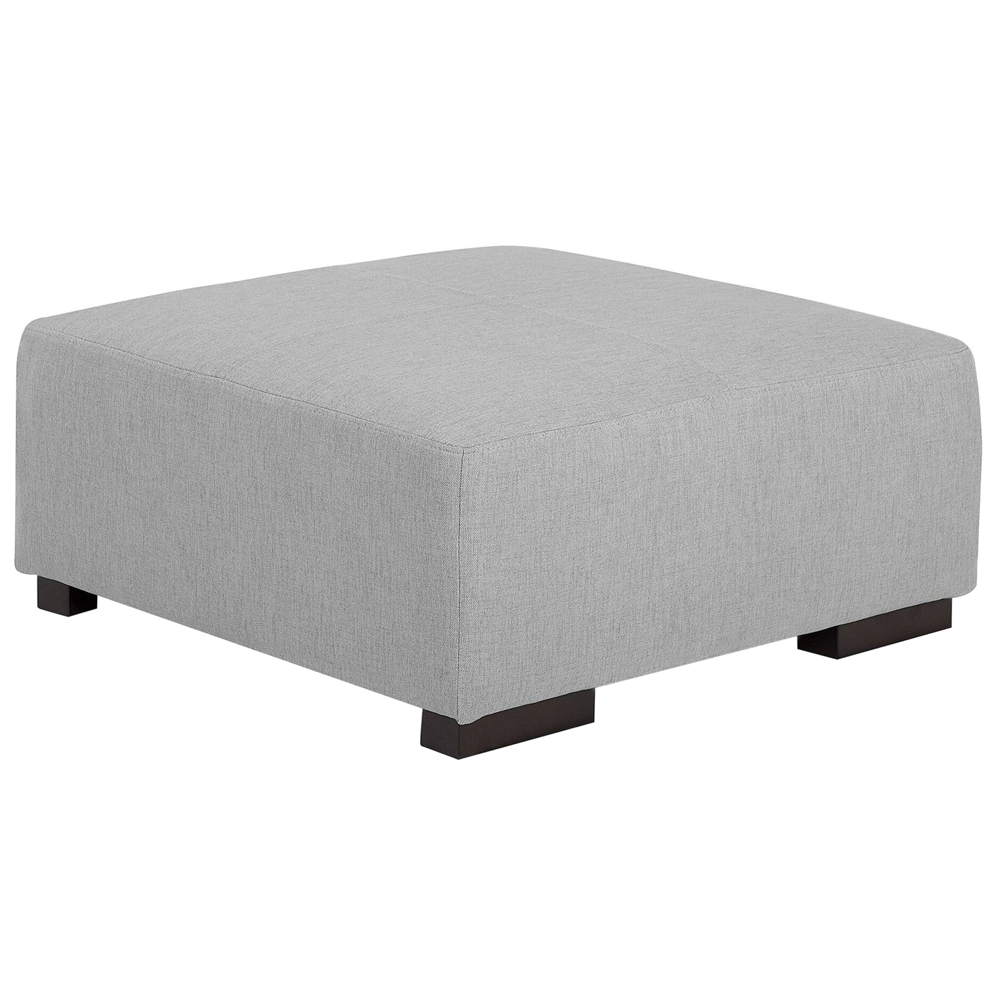 Ottomane grau quadratisch 80 x 80 cm LUNGO