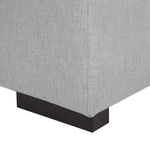 Ottomane grau quadratisch 80 x 80 cm LUNGO
