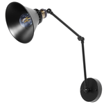 Wandlampe 2er Set NARVA verstellbar Metall Schwarz
