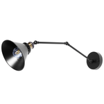 Wandlampe 2er Set NARVA verstellbar Metall Schwarz