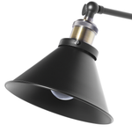 Wandlampe 2er Set NARVA verstellbar Metall Schwarz