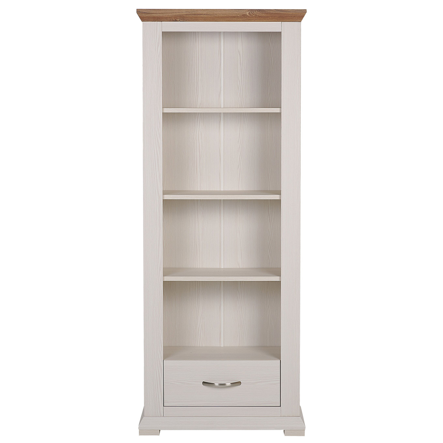 Bücherregal mit 4 Fächern Creme KINGSTON