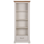 Bücherregal mit 4 Fächern Creme KINGSTON