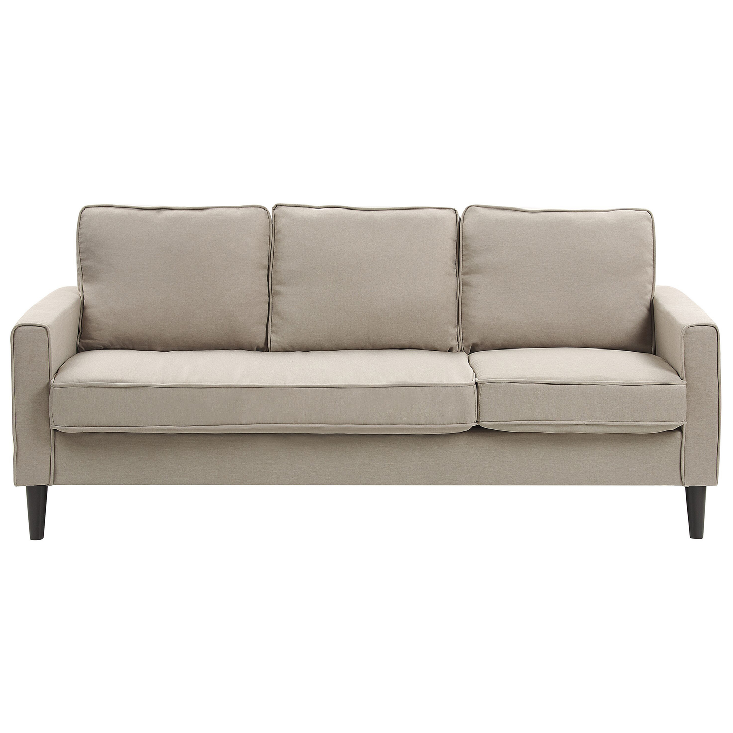 3-Sitzer Sofa beige mit Ottomane AVESTA