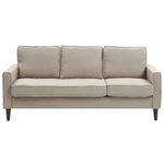 3-Sitzer Sofa beige mit Ottomane AVESTA