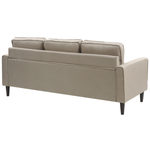 3-Sitzer Sofa beige mit Ottomane AVESTA