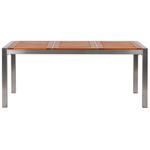 Gartenmöbel Set 6-Sitzer GROSSETO Eukalyptusholz Braun / Beige