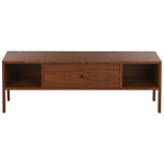 TV-Möbel dunkler Holzfarbton mit Schubalde 120 x 40 x 41 cm CLINTON
