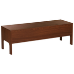 TV-Möbel dunkler Holzfarbton mit Schubalde 120 x 40 x 41 cm CLINTON