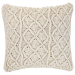 Dekokissen 2er Set GOREME Baumwolle 45 x 45 cm Hellbeige Geometrisches Muster