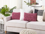 Dekokissen 2er Set KIRIS Baumwolle 30 x 50 cm Rosa Geometrisches Muster