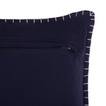 Dekokissen 2er Set MELUR 45 x 45 cm Dunkelblau Ikates Muster