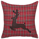 Dekokissen 2er Set COMET 45 x 45 cm Dunkelrot Weihnachtsmotiv