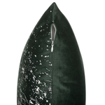 Dekokissen glänzende Oberfläche Samtstoff dunkelgrün 45 x 45 cm 2er Set HONEYWORT