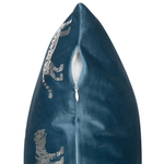 Dekokissen 2er Set BLUEBELL Samtstoff 45 x 45 cm Blau Tiermuster