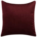 Dekokissen 2er Set CALLA Samtstoff 45 x 45 cm Rot Pflanzenmuster