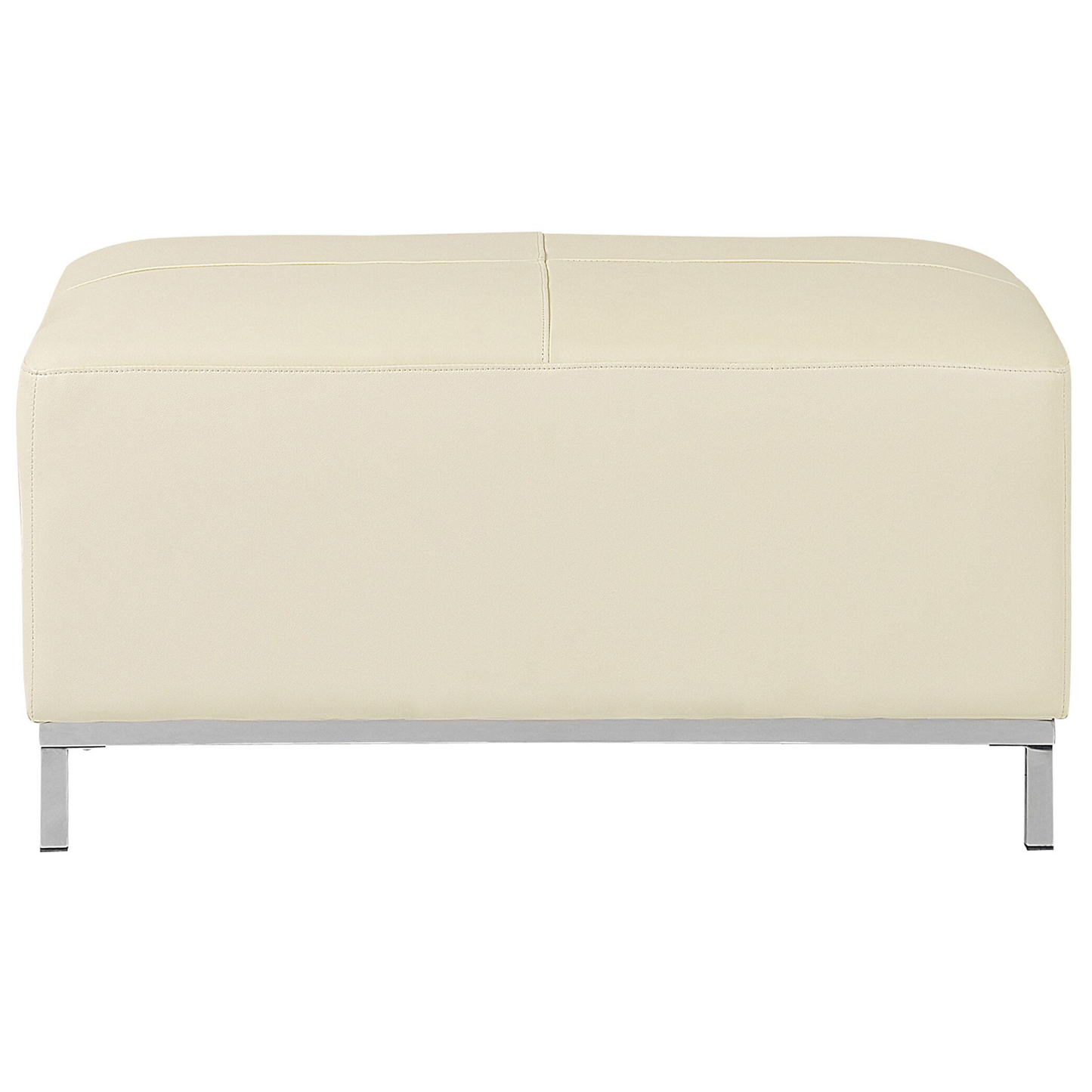 Ottomane OSLO Echtleder Creme