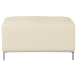 Ottomane OSLO Echtleder Creme