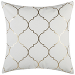 Dekokissen 2er Set ALYSSUM Baumwolle 45 x 45 cm Weiss Marokkanisches Muster