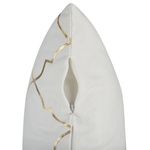 Dekokissen 2er Set ALYSSUM Baumwolle 45 x 45 cm Weiss Marokkanisches Muster