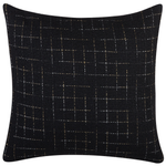 Dekokissen 2er Set BELLFLOWER 45 x 45 cm Schwarz Geometrisches Muster