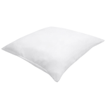 Kissen 2er Set ERRIGAL Niedrig Mikrofaser 80 x 80 cm Weiss