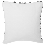 Dekokissen 2er Set LOBELIA Kunstleder 45 x 45 cm Schwarz Ohne Muster
